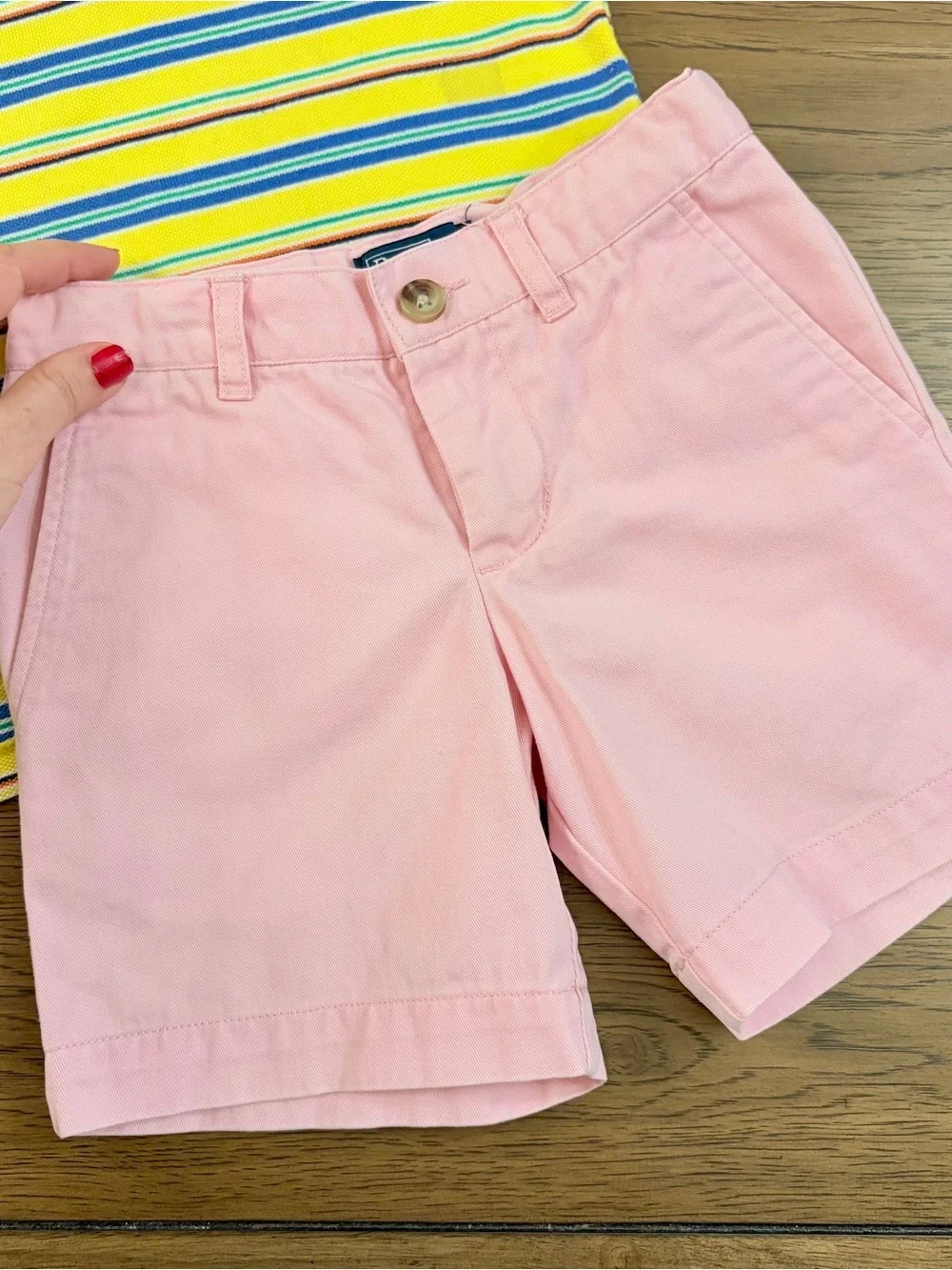 2-3 Years Polo Ralph Lauren Boys Set Polo Shirt Shorts Pink Yellow T-Shirt Pony